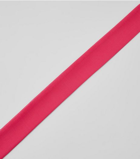Pink Chiffon Neck Tie | New Look