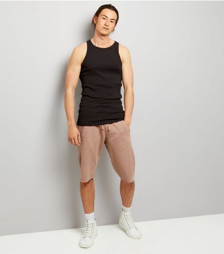 Pink Acid Wash Drop Crotch Shorts | New Look