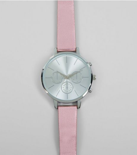 Pink Metallic Strap Watch | New Look