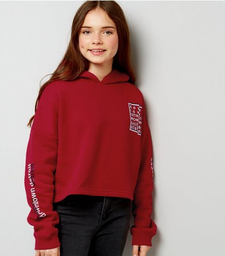 Teens Red Down Town Print Hoodie | New Look