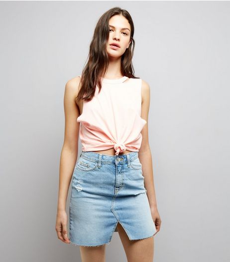 Pink Knot Front Tank Top | New Look