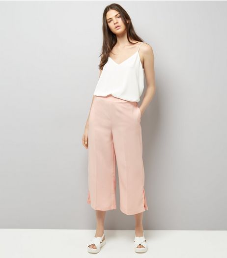 Pink Cropped Trousers | New Look