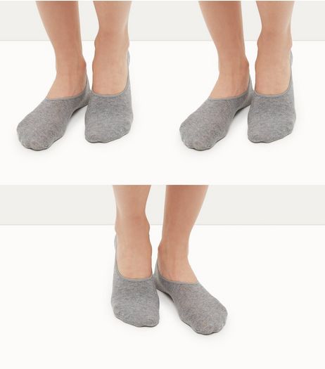3 Pack Grey Sports Socks | New Look