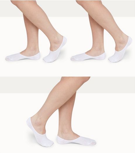 3 Pack White Sports Socks | New Look