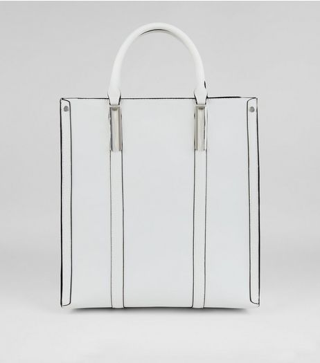 White Oversized Tote Bag | New Look