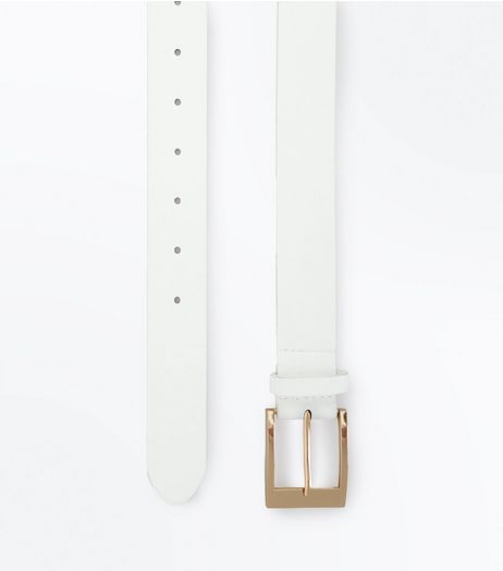 Curves White Jeans Belt | New Look