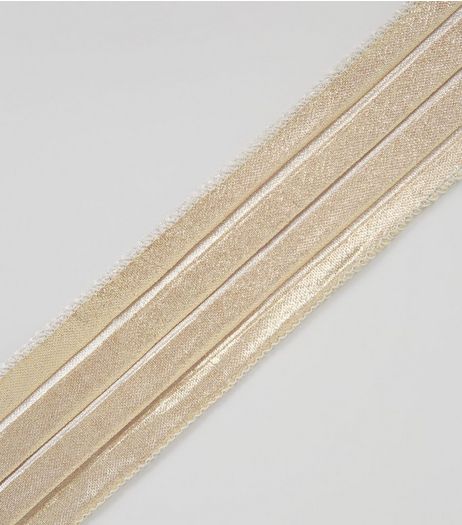Gold Metallic Wide Neck Tie | New Look