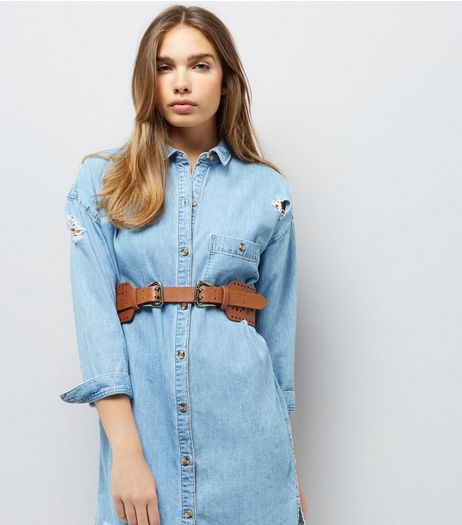Tan Cut Out Waist Belt | New Look