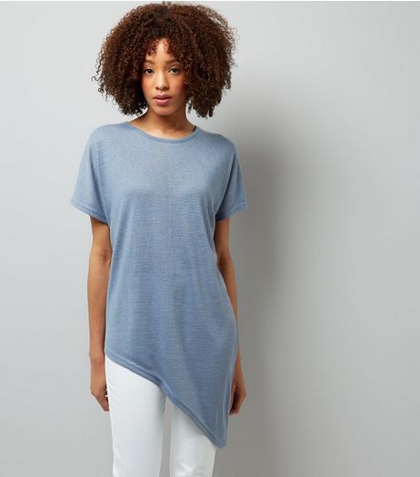 Blue Cold Shoulder Top | New Look