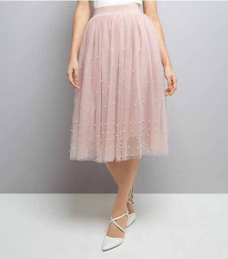 Pink Tulle Midi Skirt | New Look