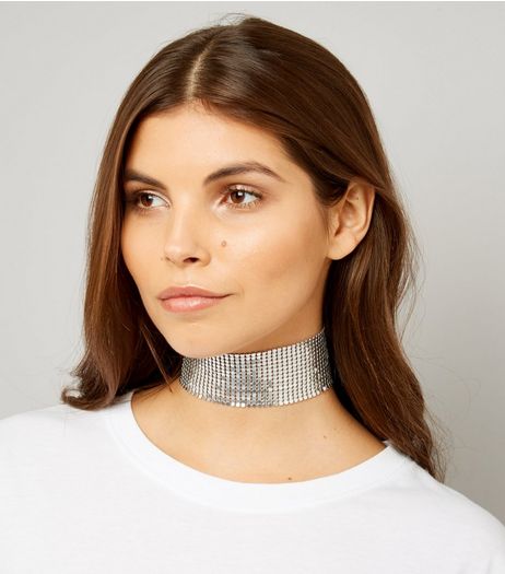 Silver Chain Mail Choker | New Look