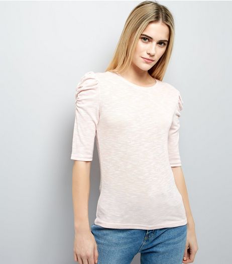 Shell Pink Frill Trim Top | New Look
