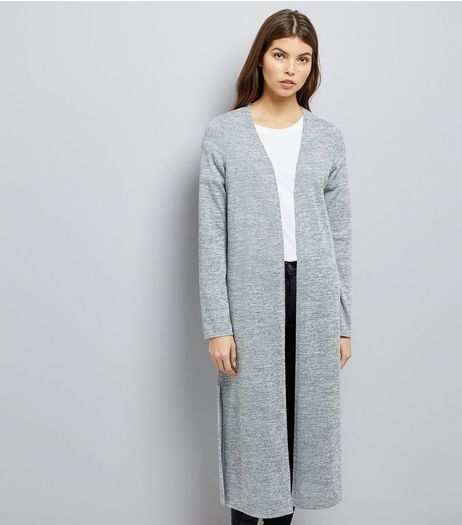 Pale Grey Maxi Cardigan | New Look