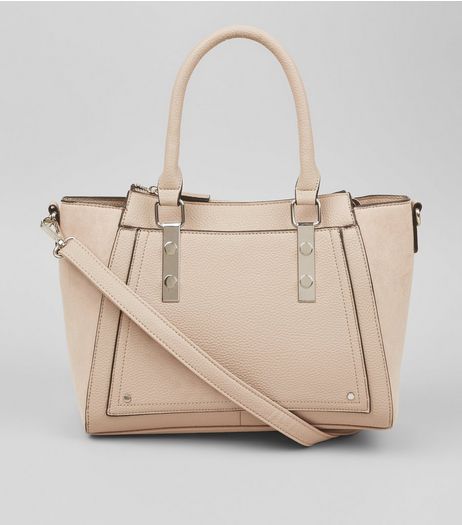 Pink Small Structured Tote Bag | New Look
