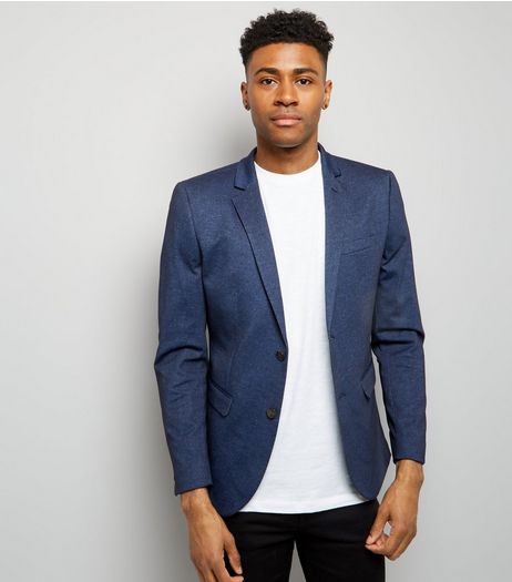 Blue Jersey Blazer | New Look