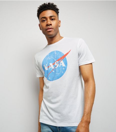 White Nasa Logo T-Shirt | New Look