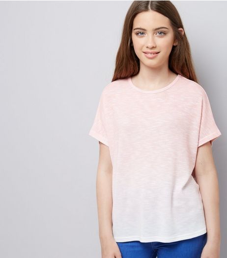 Teens Coral Ombre T-Shirt | New Look