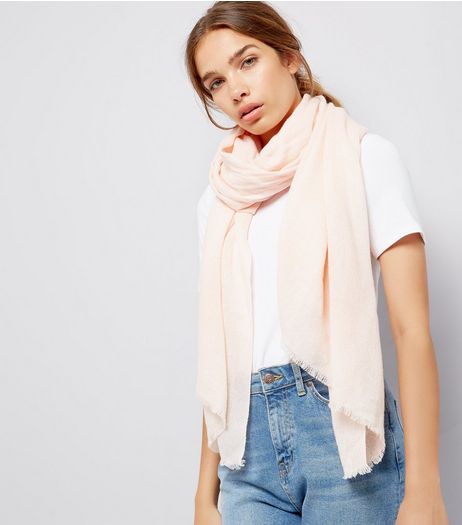 Pink Plain Scarf | New Look