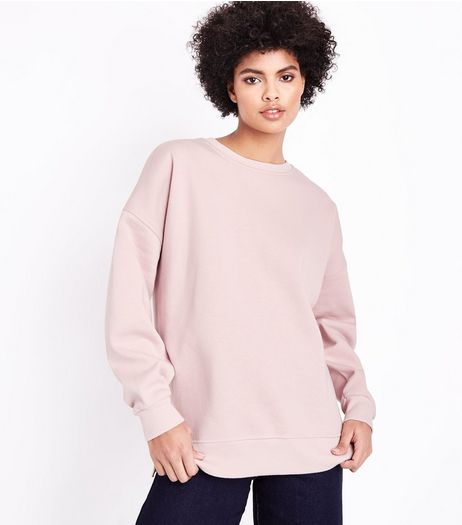 Pink Slouchy Split Side Sweater | New Look