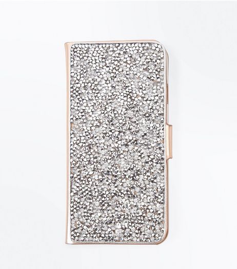 Rose Gold Metallic iPhone 6/7 Purse Case | New Look