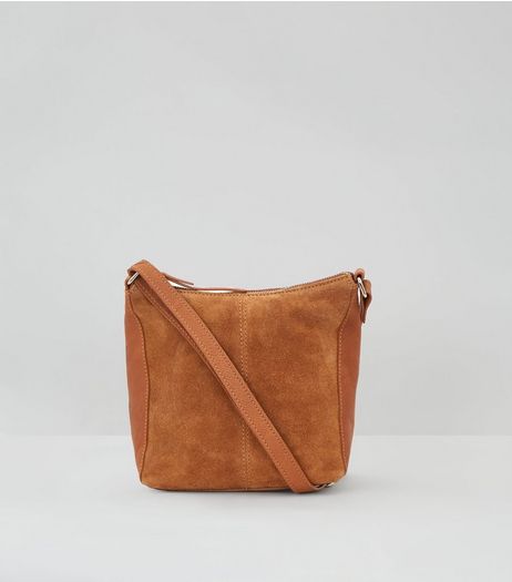 Tan Suede Cross Body Bag | New Look