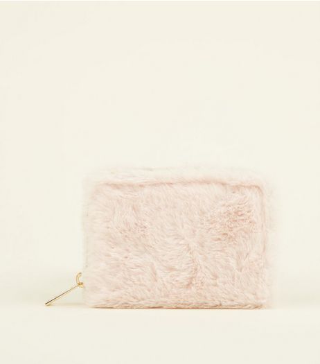 Pink Faux Fur Cardholder | New Look