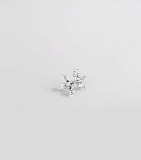 Silver Split Flower Ring | New Look