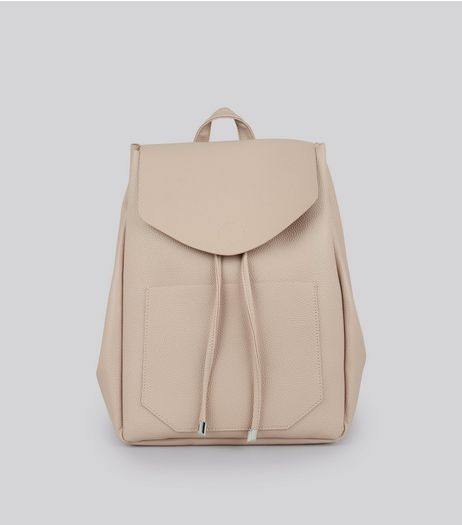 Shell Pink Drawstring Backpack | New Look