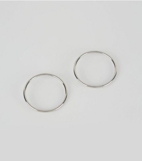 Silver Hoop Earrings | New Look