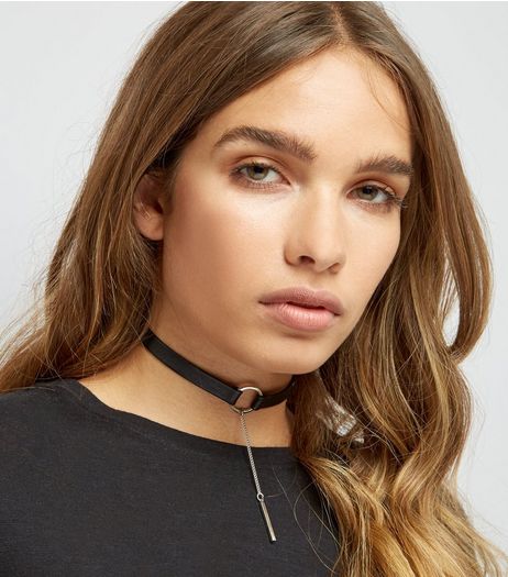 4 Pack Silver Diamanté Detail Grunge Chokers | New Look