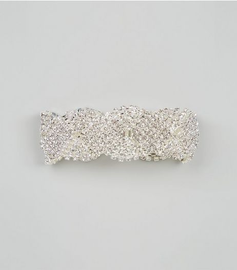 Clear Crystal Circular Bracelet | New Look