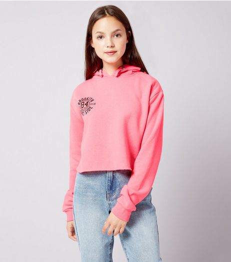 Teens Pink NYC Print Hoodie | New Look