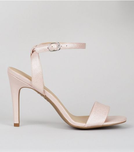 Pink Cross Strap Back Heeled Sandals | New Look