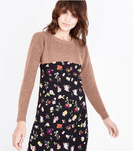 Pink Ribbed Super Cropped Jumper | New Look