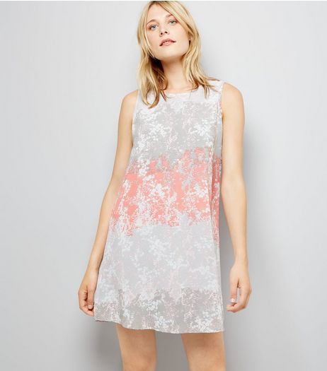 Apricot Orange Floral Print Swing Dress | New Look