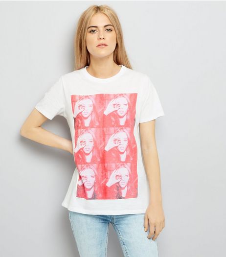 White Photograph Print T-Shirt | New Look