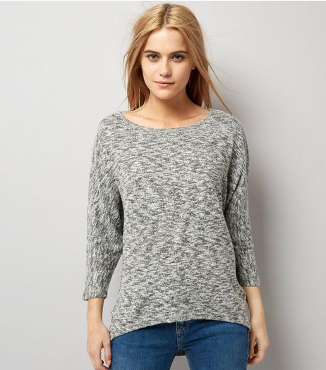 Grey Batwing Sleeve Top | New Look