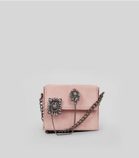 Pink Micro Embellished Cross Body Bag | New Look