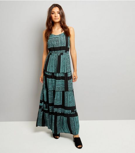 Apricot Turquoise Paisley Print Maxi Dress | New Look