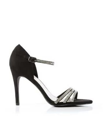 heels with embellished ankle strap