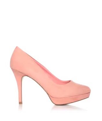 wide fit coral heels
