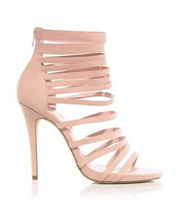 pink suede strappy heels