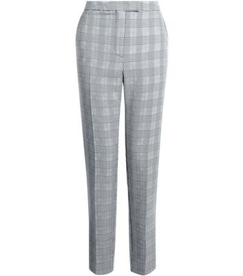 Black Prince Of Wales Check Slim Leg Trousers